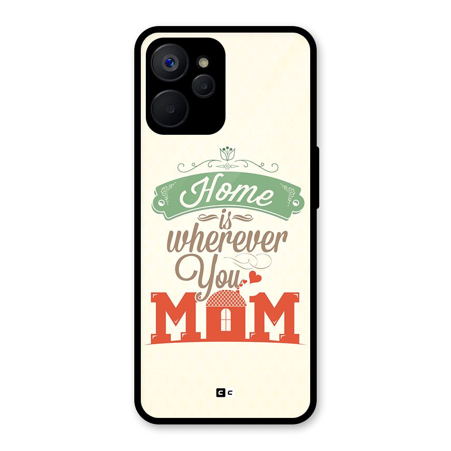 True Home Glass Back Case for Realme 9i 5G