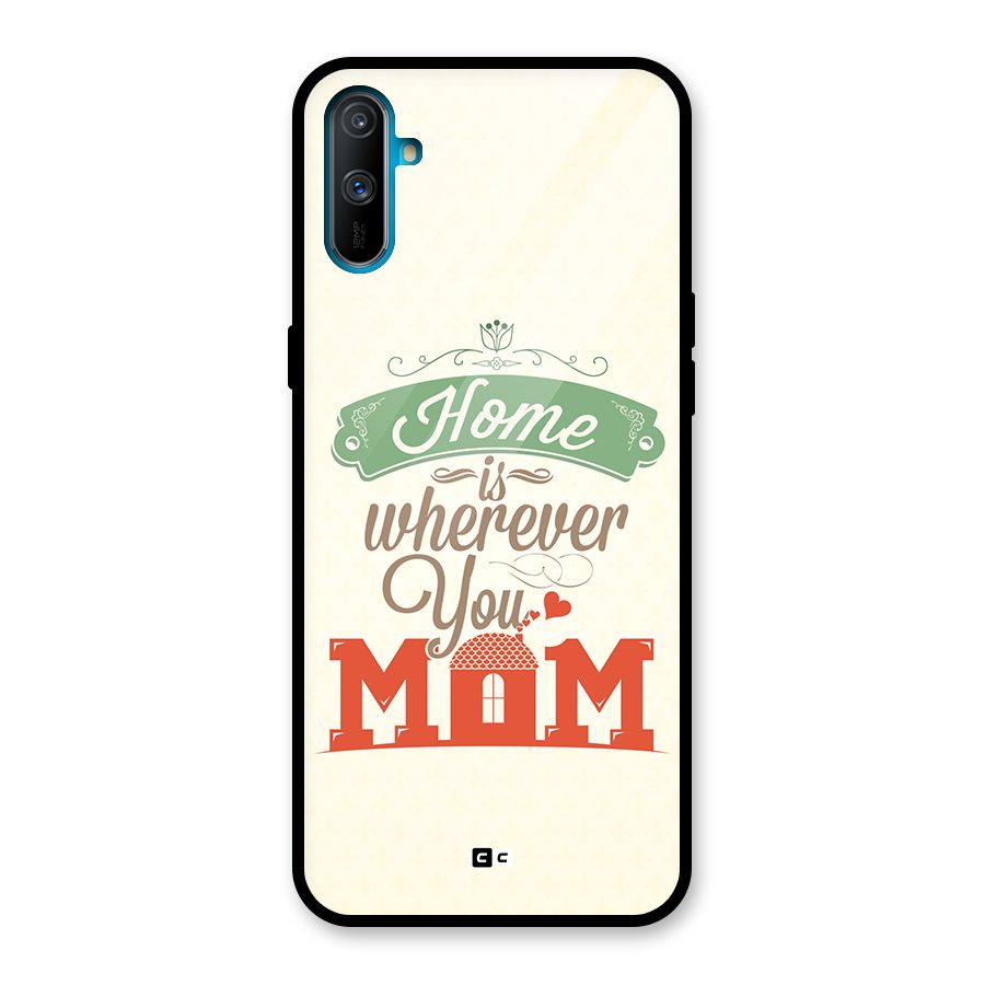 True Home Glass Back Case for Realme C3
