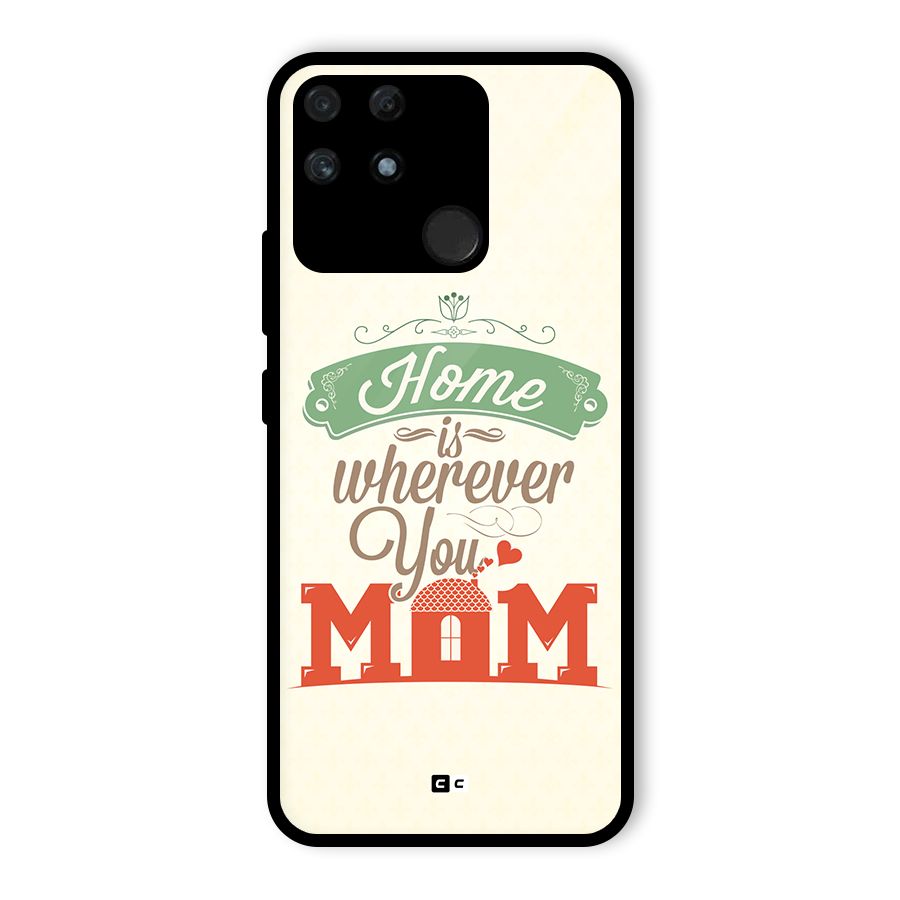 True Home Glass Back Case for Realme Narzo 50A
