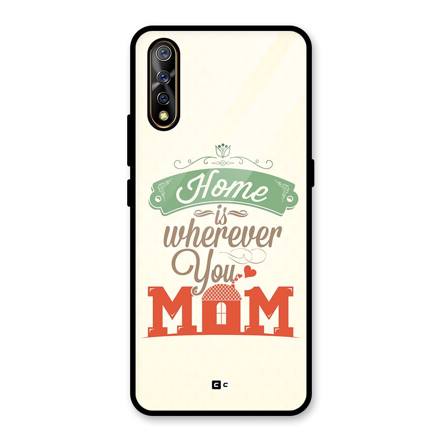 True Home Glass Back Case for Vivo S1