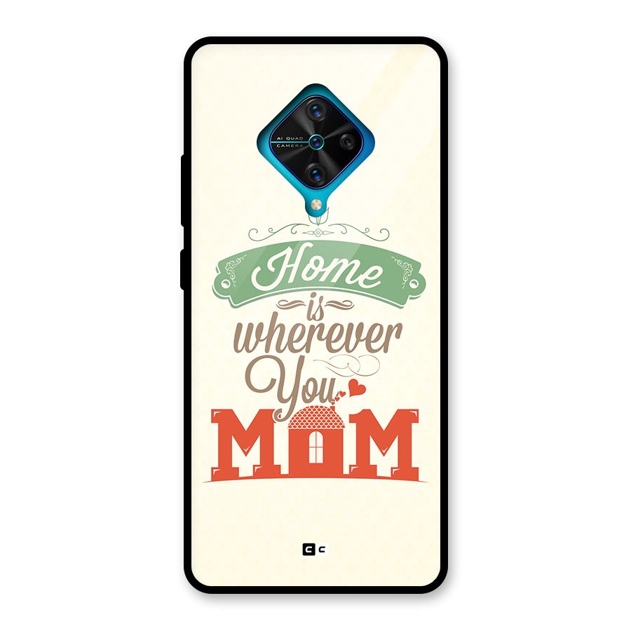 True Home Glass Back Case for Vivo S1 Pro