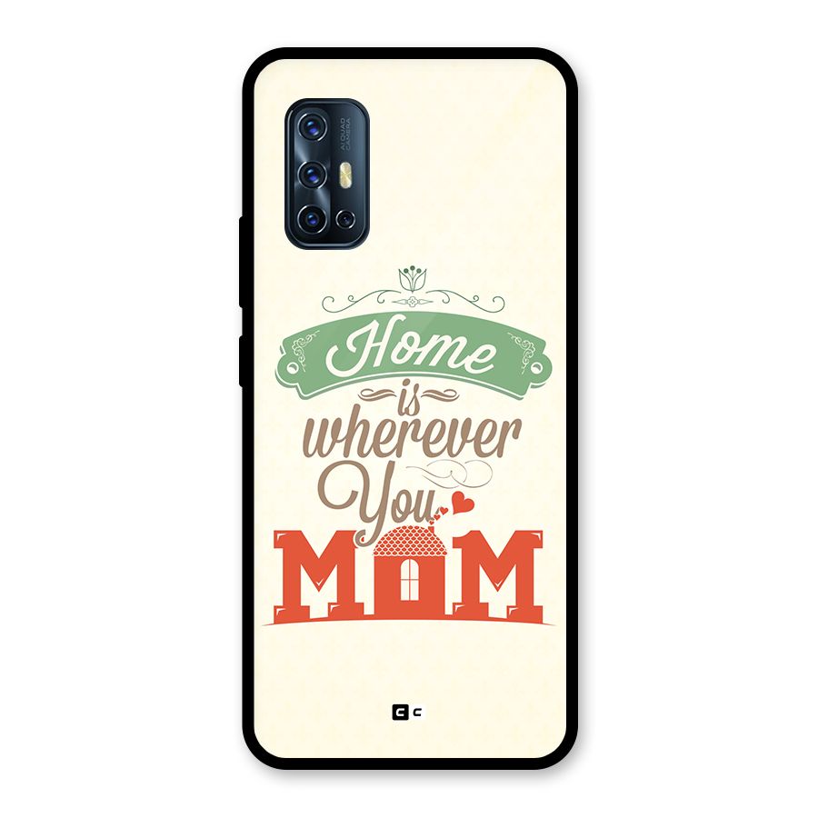 True Home Glass Back Case for Vivo V17