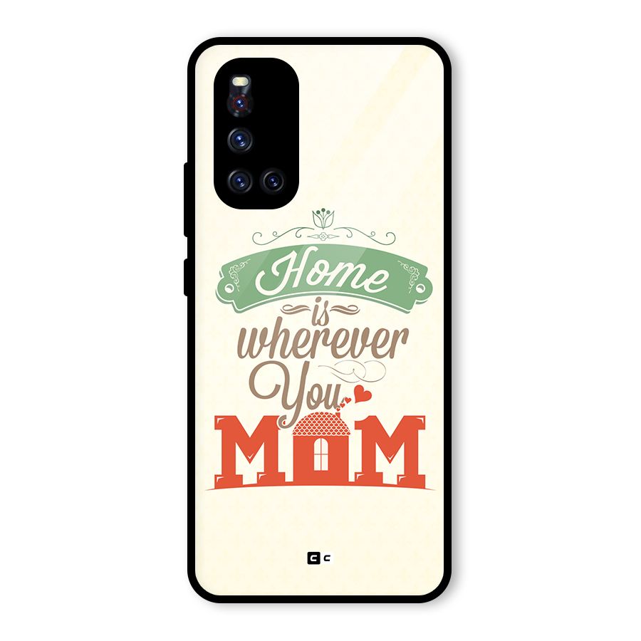 True Home Glass Back Case for Vivo V19