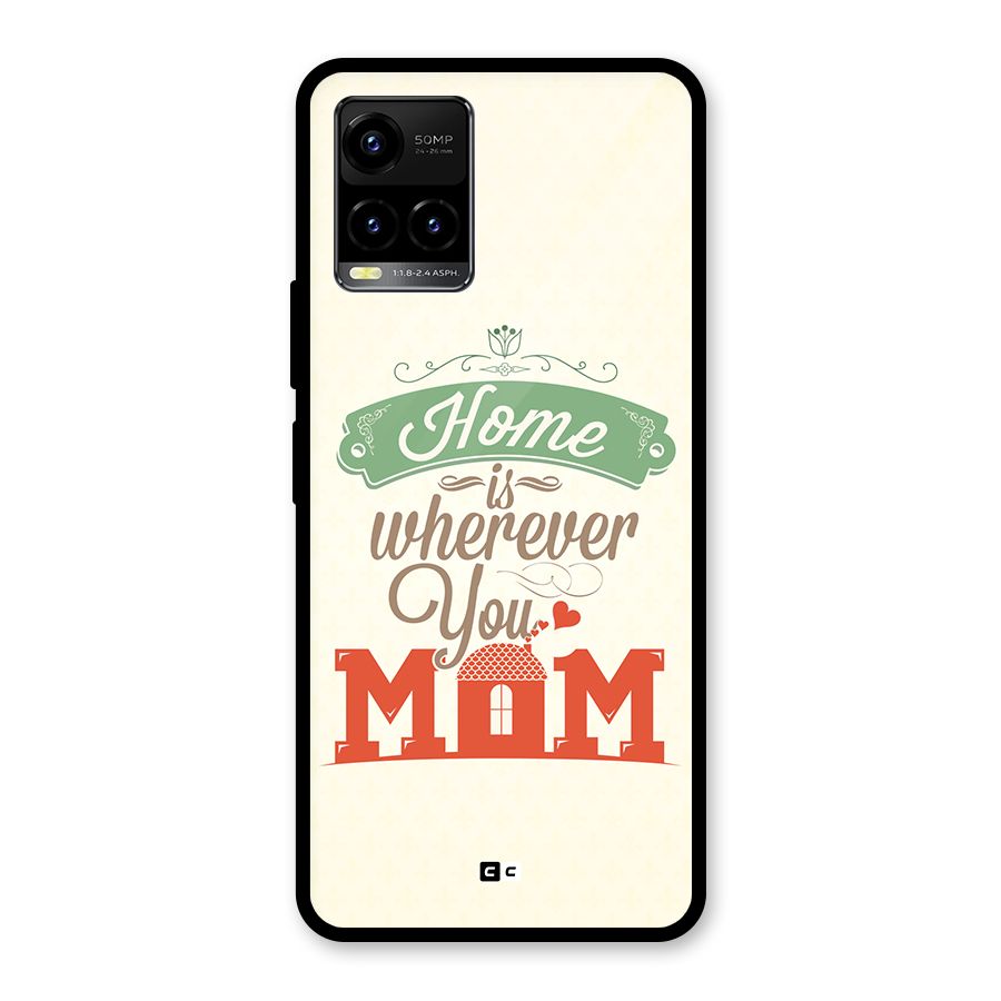 True Home Glass Back Case for Vivo Y21G