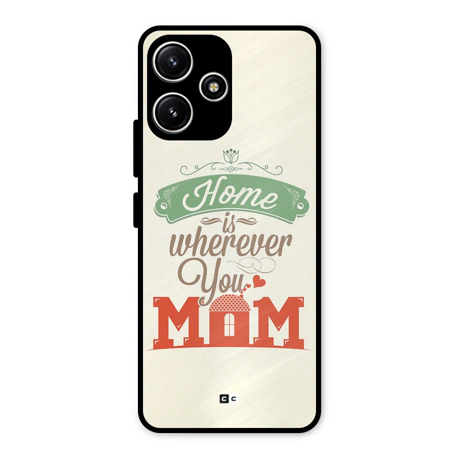 True Home Metal Back Case for Poco M6 Pro