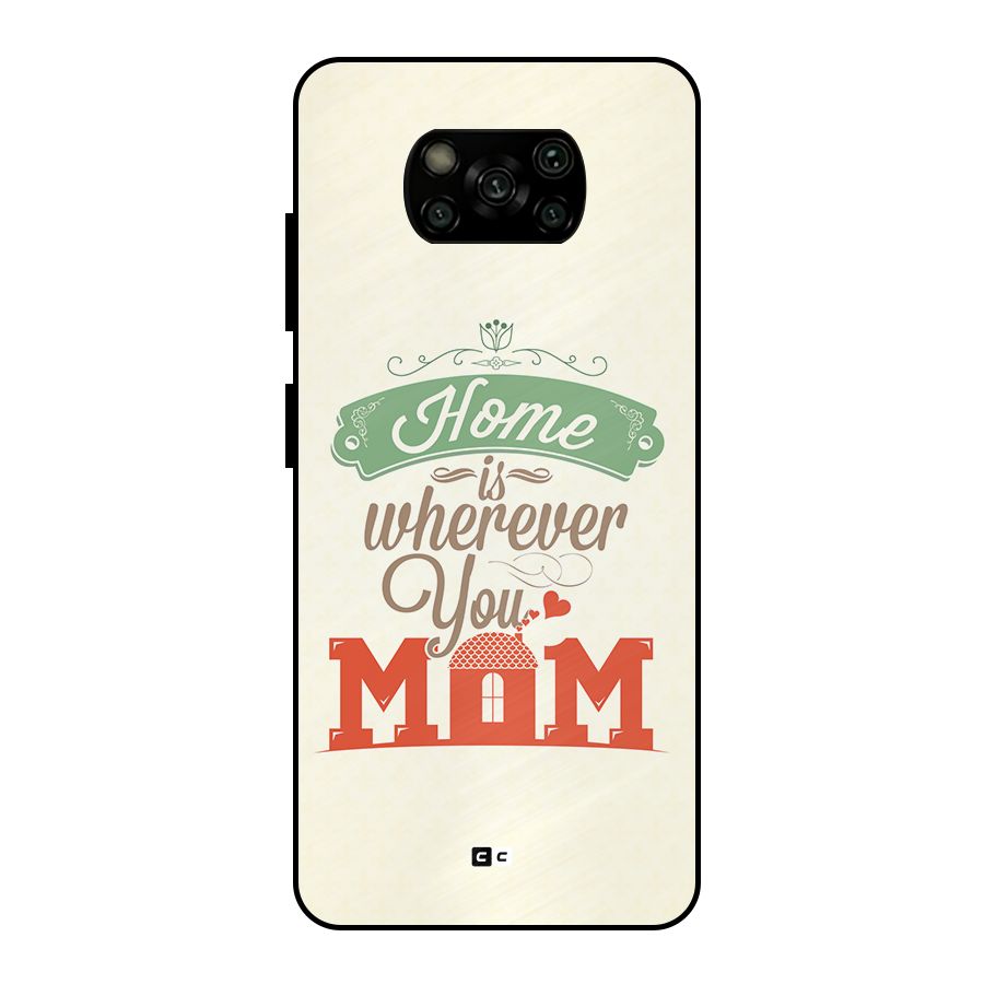 True Home Metal Back Case for Poco X3
