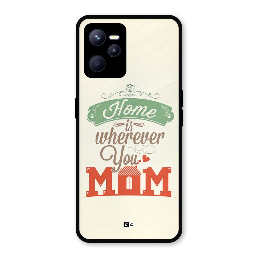 True Home Metal Back Case for Realme C35