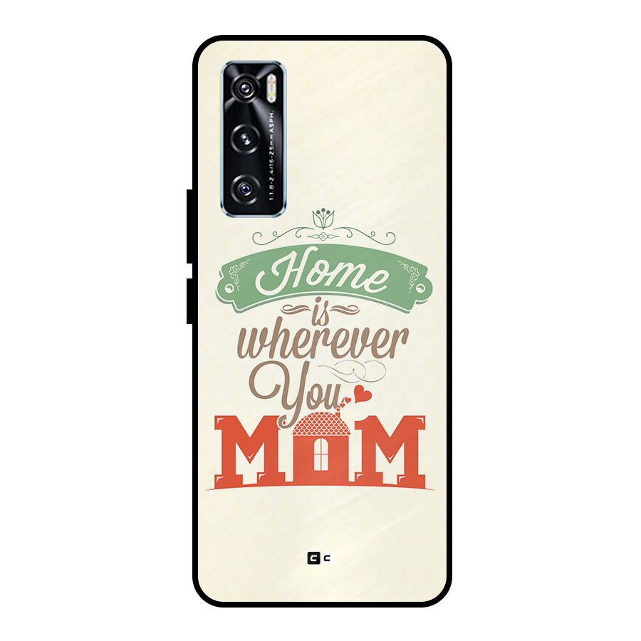 True Home Metal Back Case for Vivo V20 SE