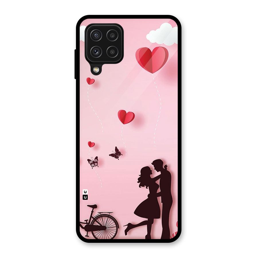 True Love Glass Back Case for Galaxy A22 4G