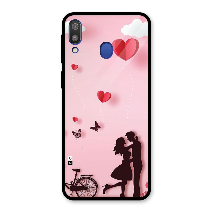 True Love Glass Back Case for Galaxy M20