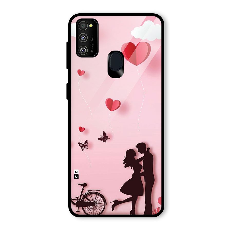 True Love Glass Back Case for Galaxy M21