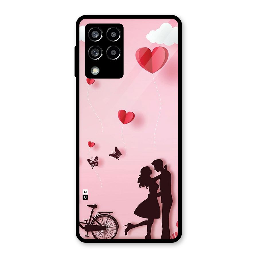 True Love Glass Back Case for Galaxy M53 5G