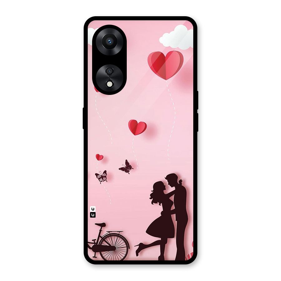 True Love Glass Back Case for Oppo A78
