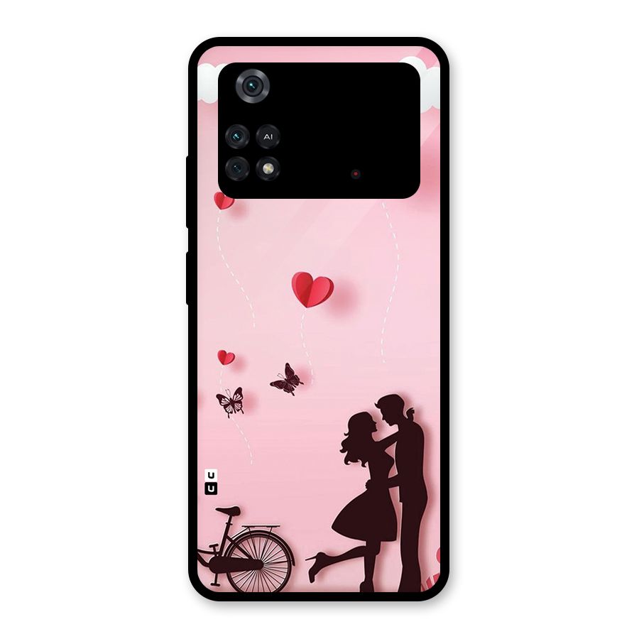 True Love Glass Back Case for Poco M4 Pro 4G