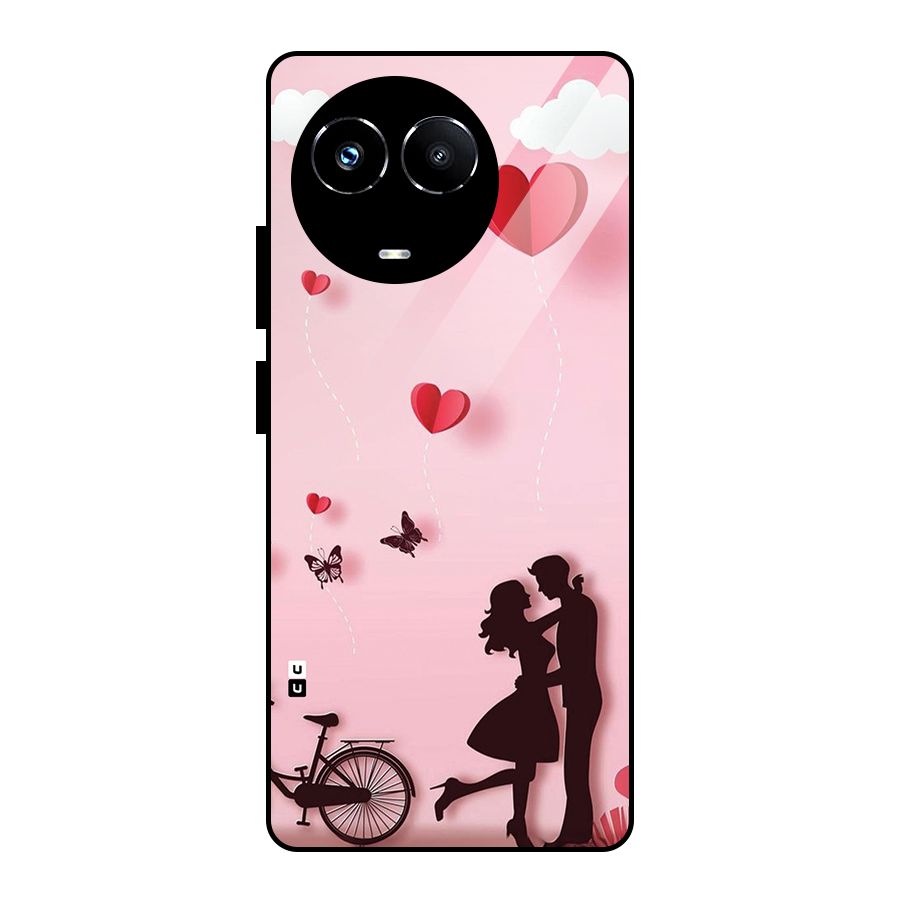 True Love Glass Back Case for Realme 11X