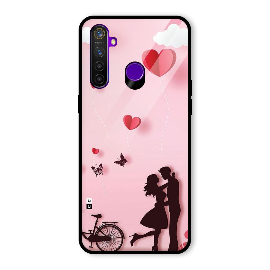 True Love Glass Back Case for Realme 5 Pro