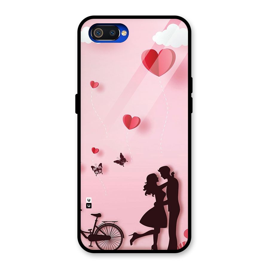 True Love Glass Back Case for Realme C2