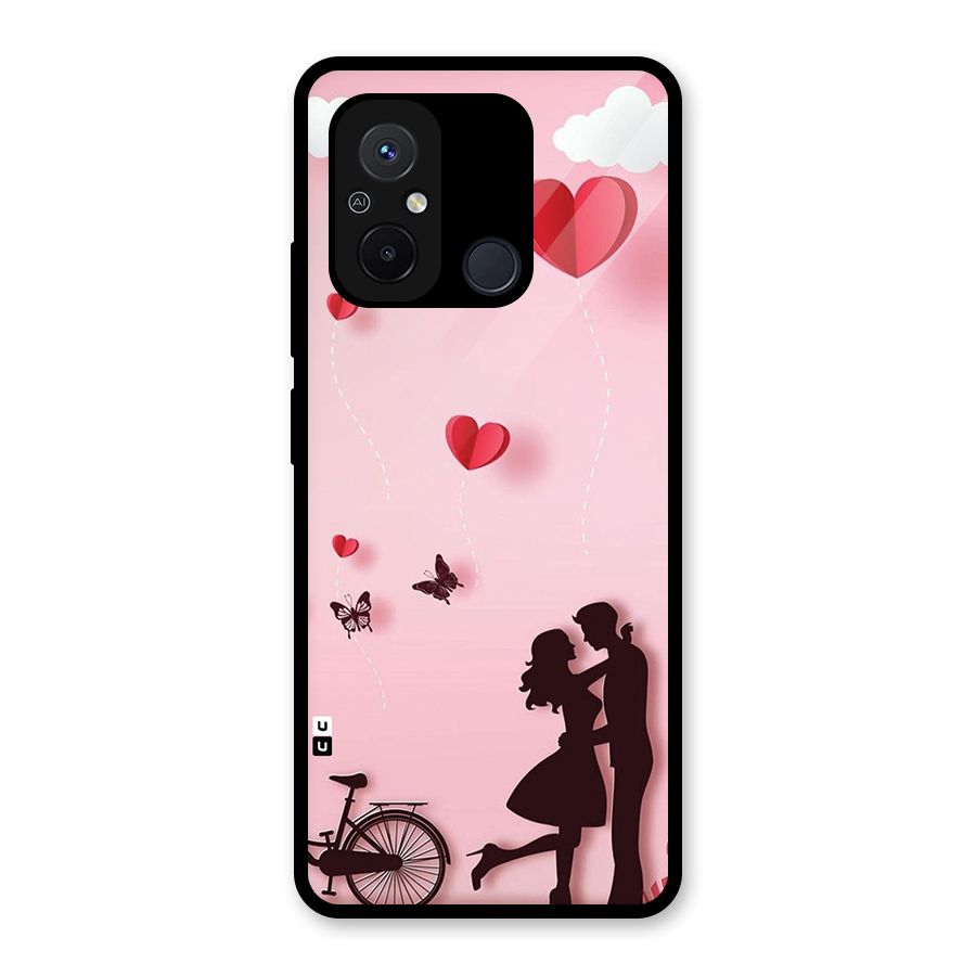 True Love Glass Back Case for Redmi 12C