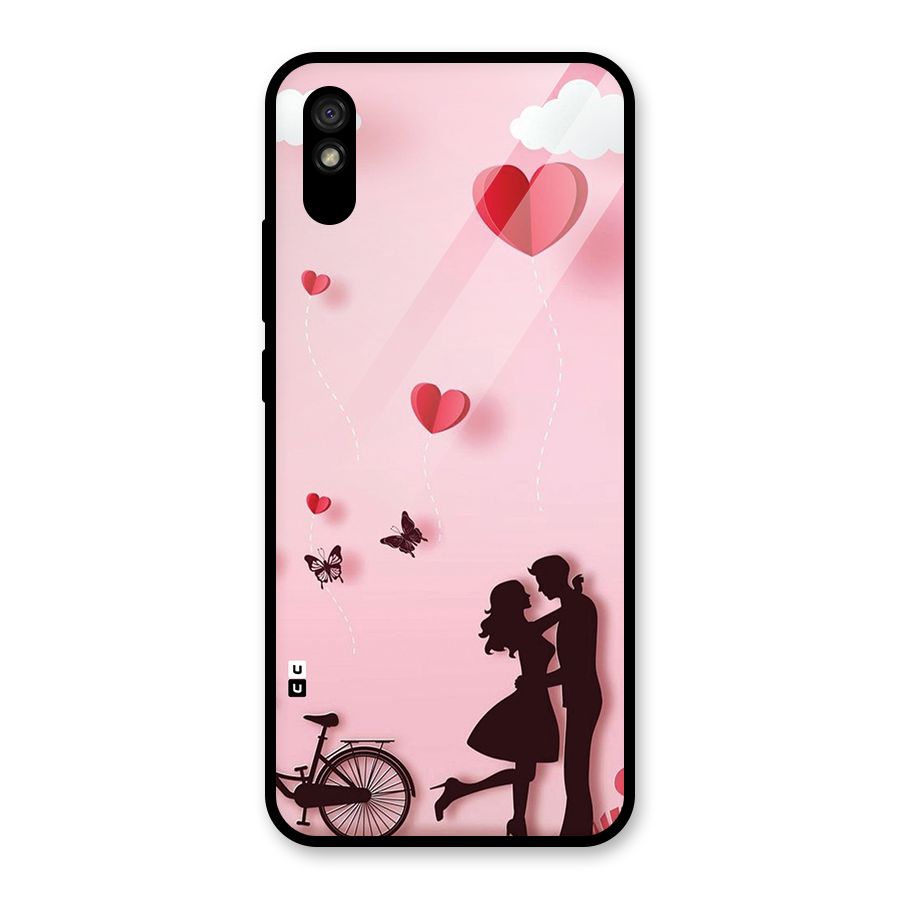 True Love Glass Back Case for Redmi 9i