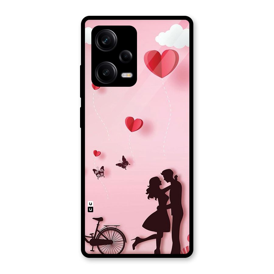 True Love Glass Back Case for Redmi Note 12 Pro