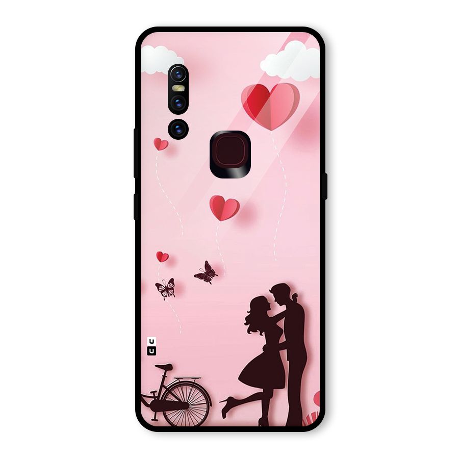 True Love Glass Back Case for Vivo V15