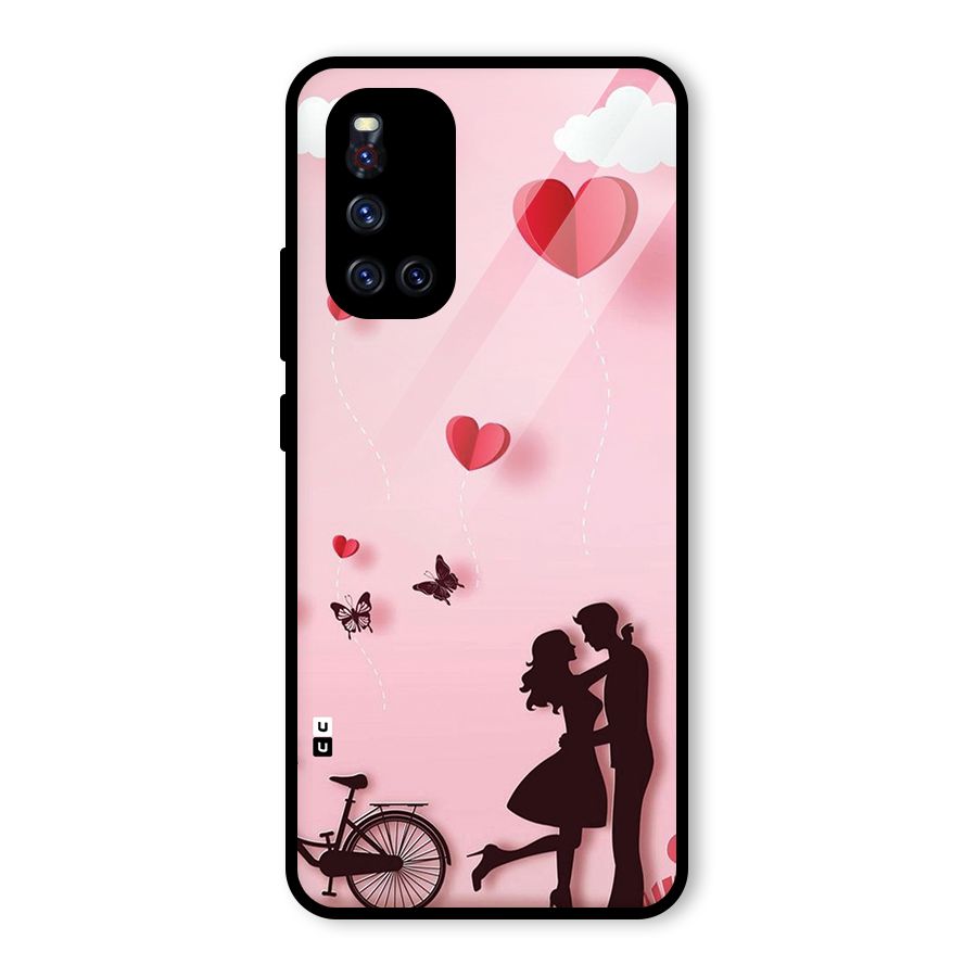 True Love Glass Back Case for Vivo V19