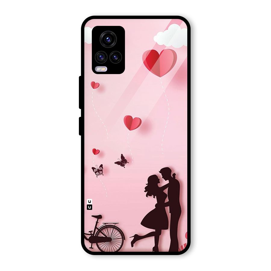True Love Glass Back Case for Vivo V20 2021