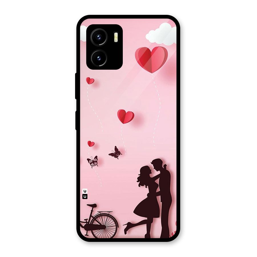 True Love Glass Back Case for Vivo Y15s