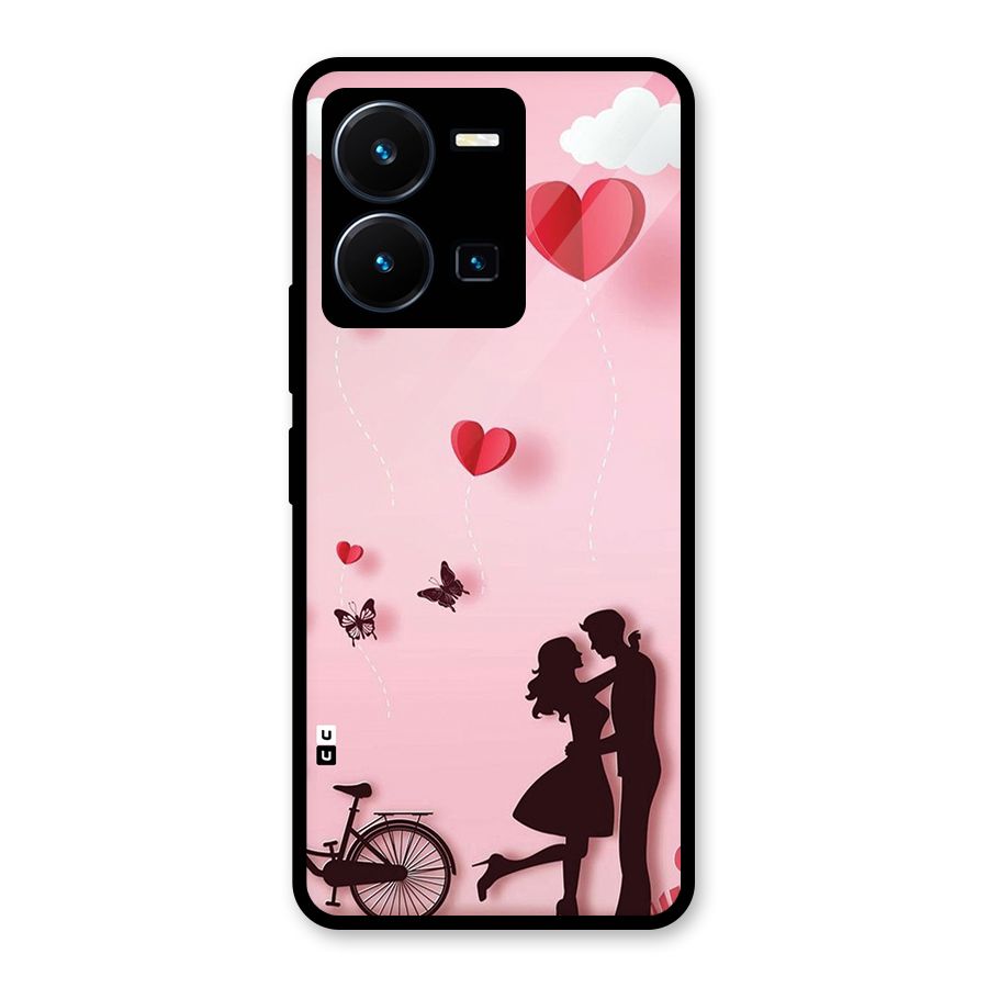 True Love Glass Back Case for Vivo Y35