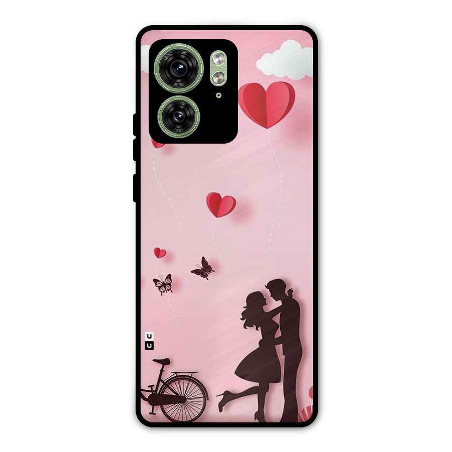 True Love Metal Back Case for Motorola Edge 40 5G