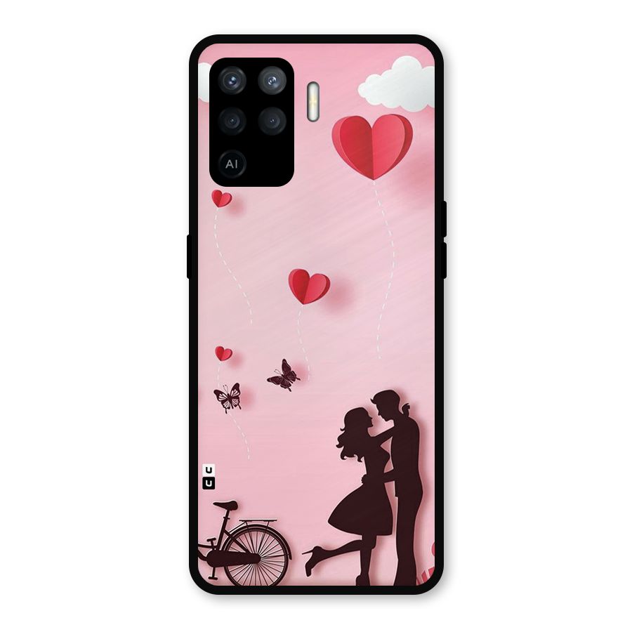 True Love Metal Back Case for Oppo F19 Pro