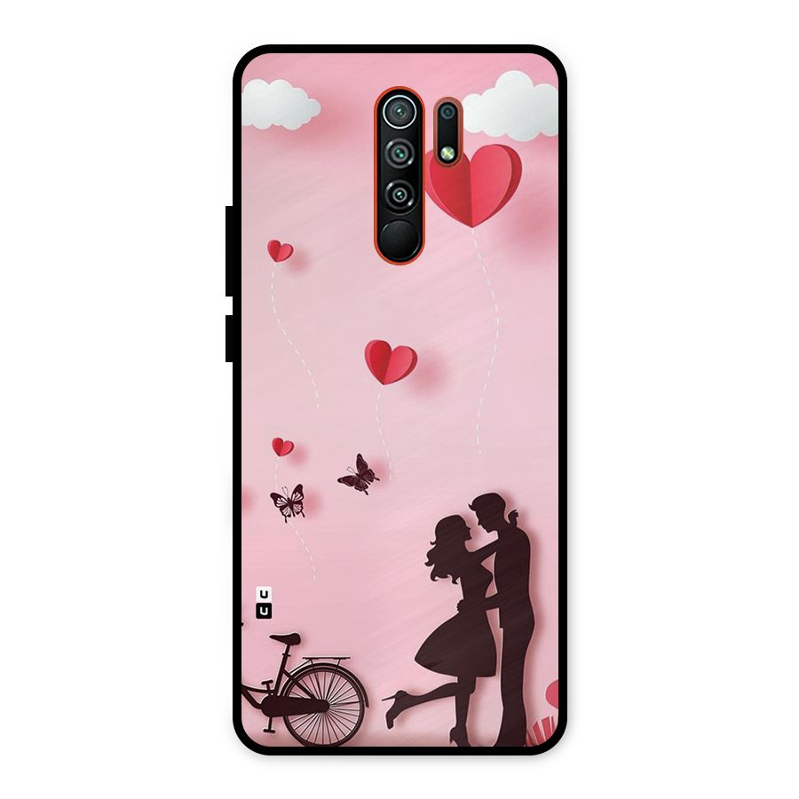 True Love Metal Back Case for Redmi 9 Prime