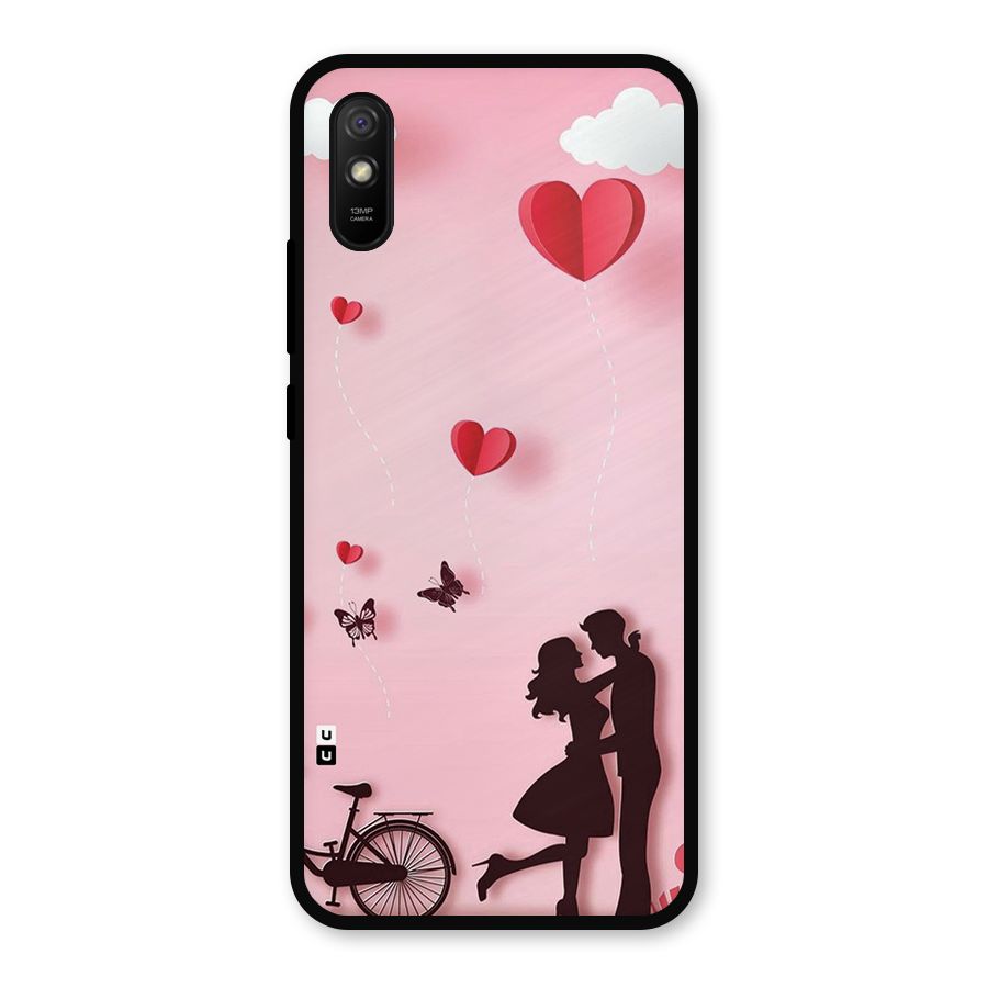 True Love Metal Back Case for Redmi 9a