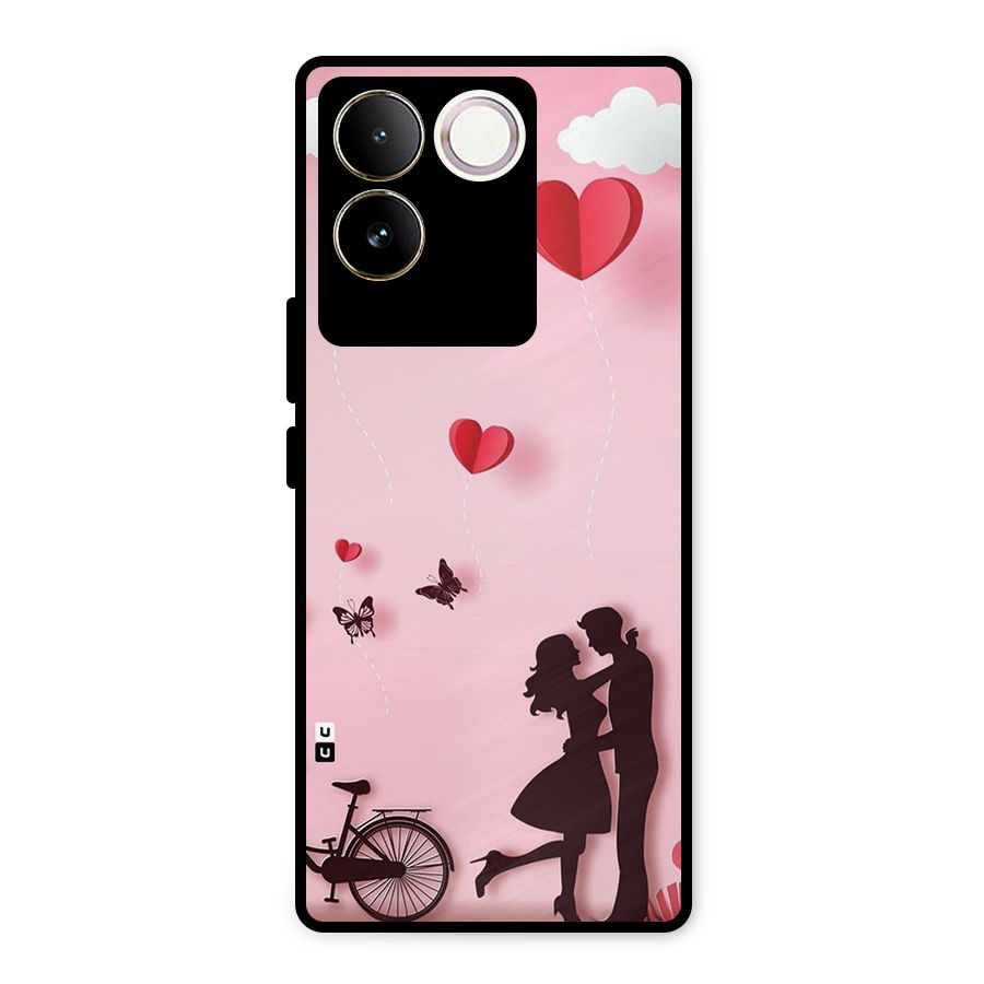 True Love Metal Back Case for Vivo T2 Pro