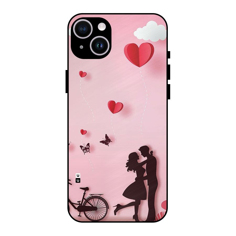 True Love Metal Back Case for iPhone 14 Plus