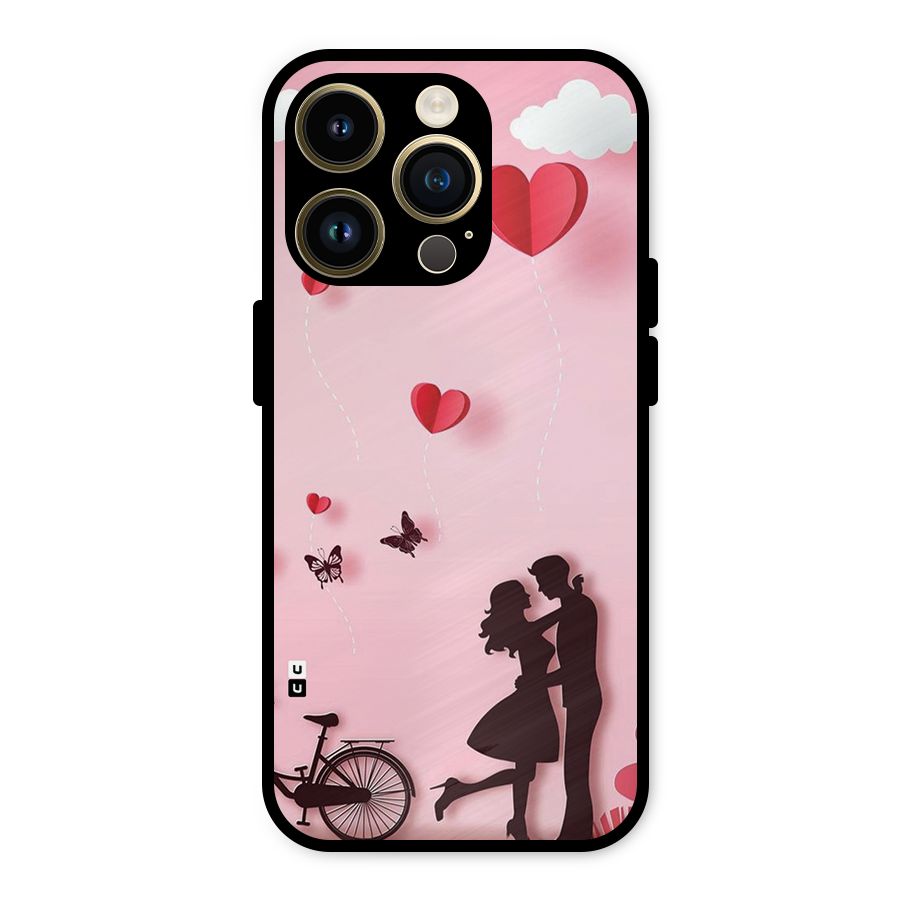 True Love Metal Back Case for iPhone 14 Pro