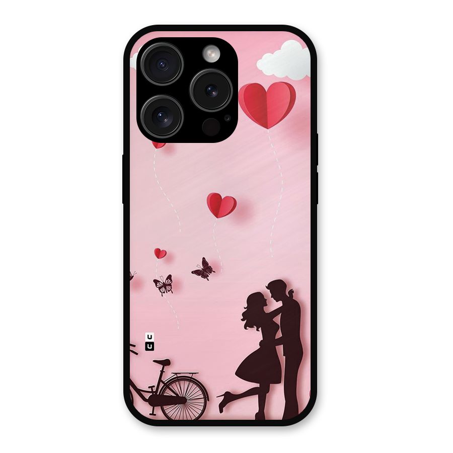 True Love Metal Back Case for iPhone 15 Pro
