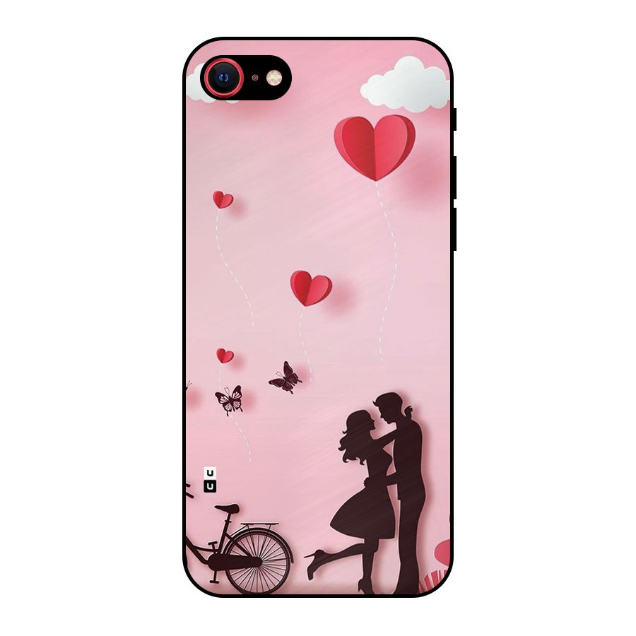 True Love Metal Back Case for iPhone SE 2022