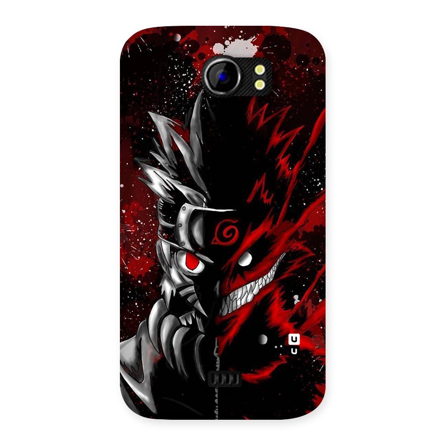 Two Face Naruto Back Case for Micromax Canvas 2 A110