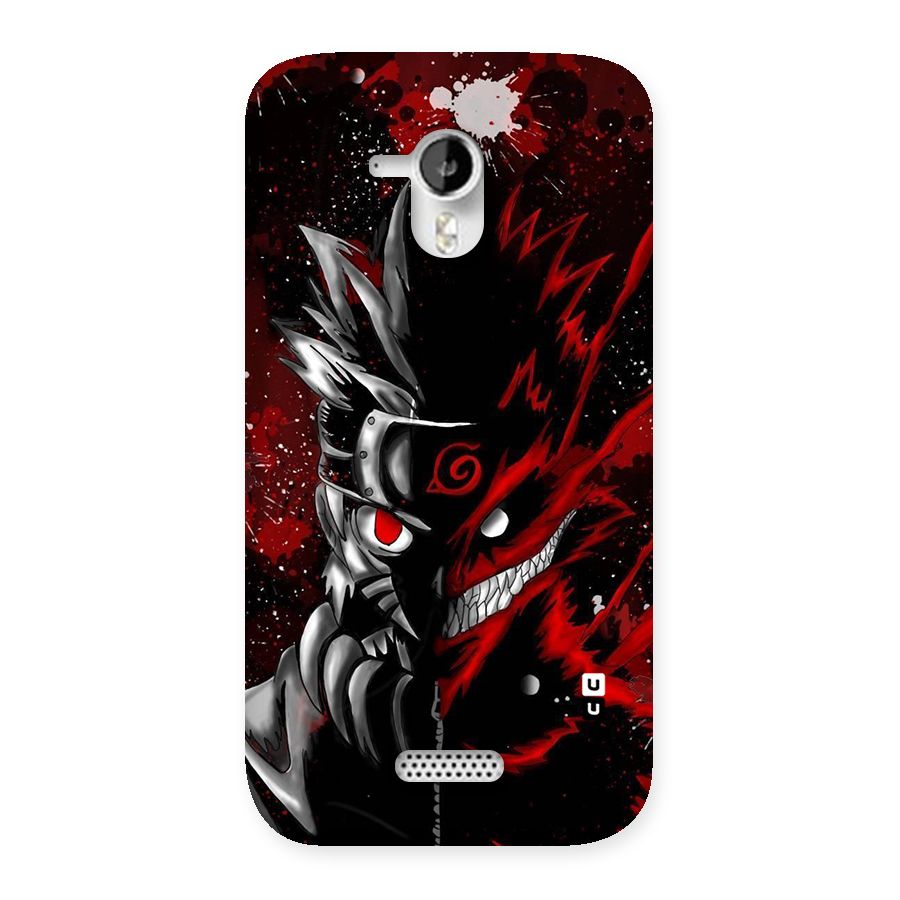 Two Face Naruto Back Case for Micromax Canvas HD A116