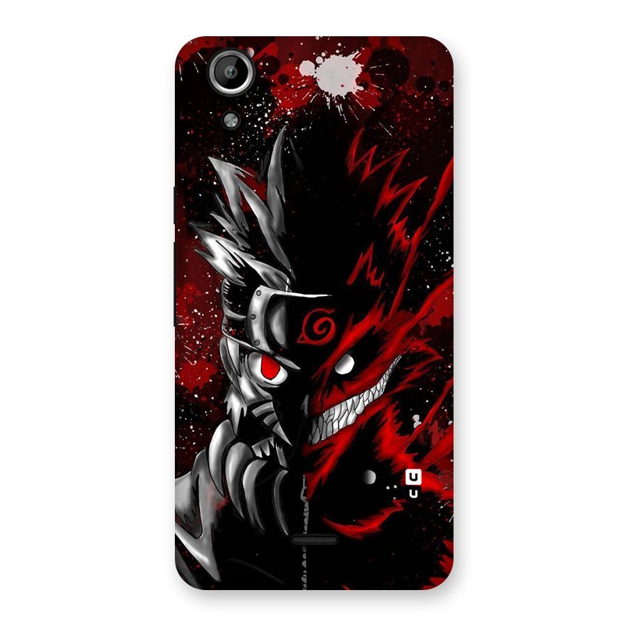 Two Face Naruto Back Case for Micromax Canvas Selfie Lens Q345