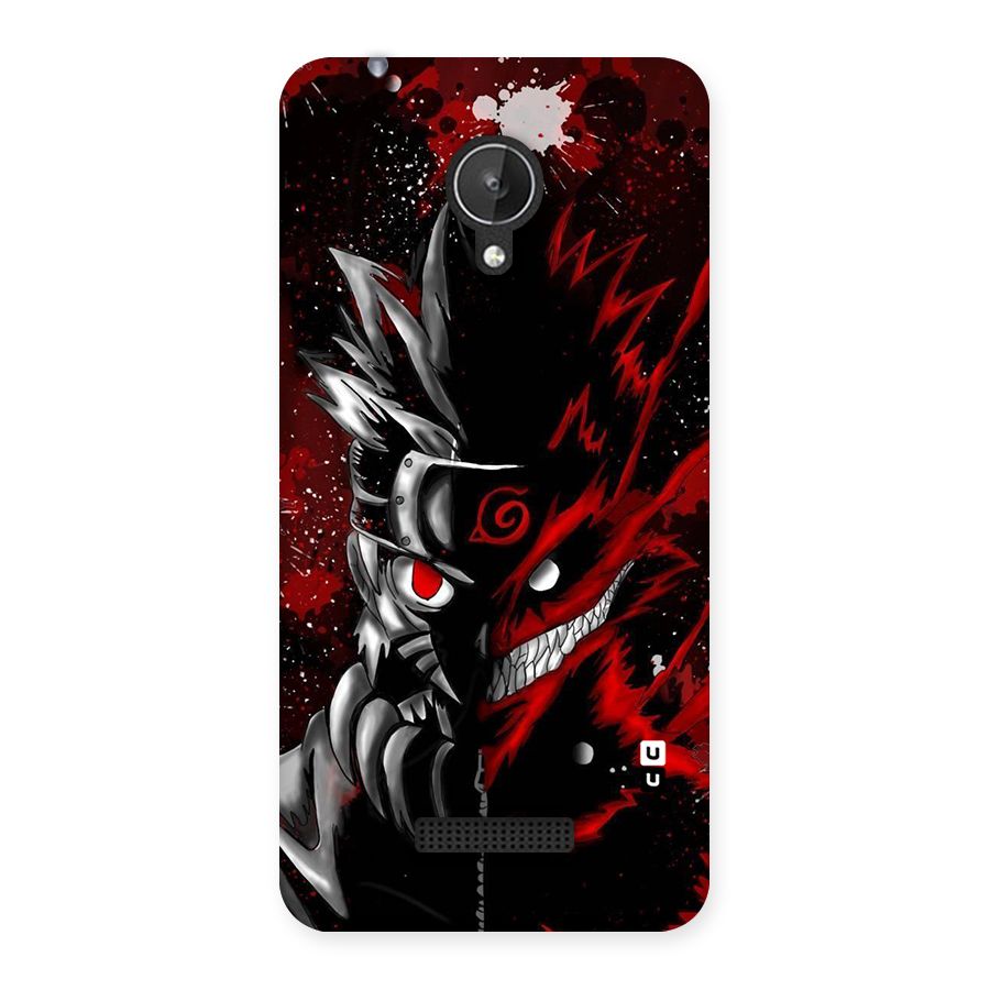 Two Face Naruto Back Case for Micromax Canvas Spark Q380