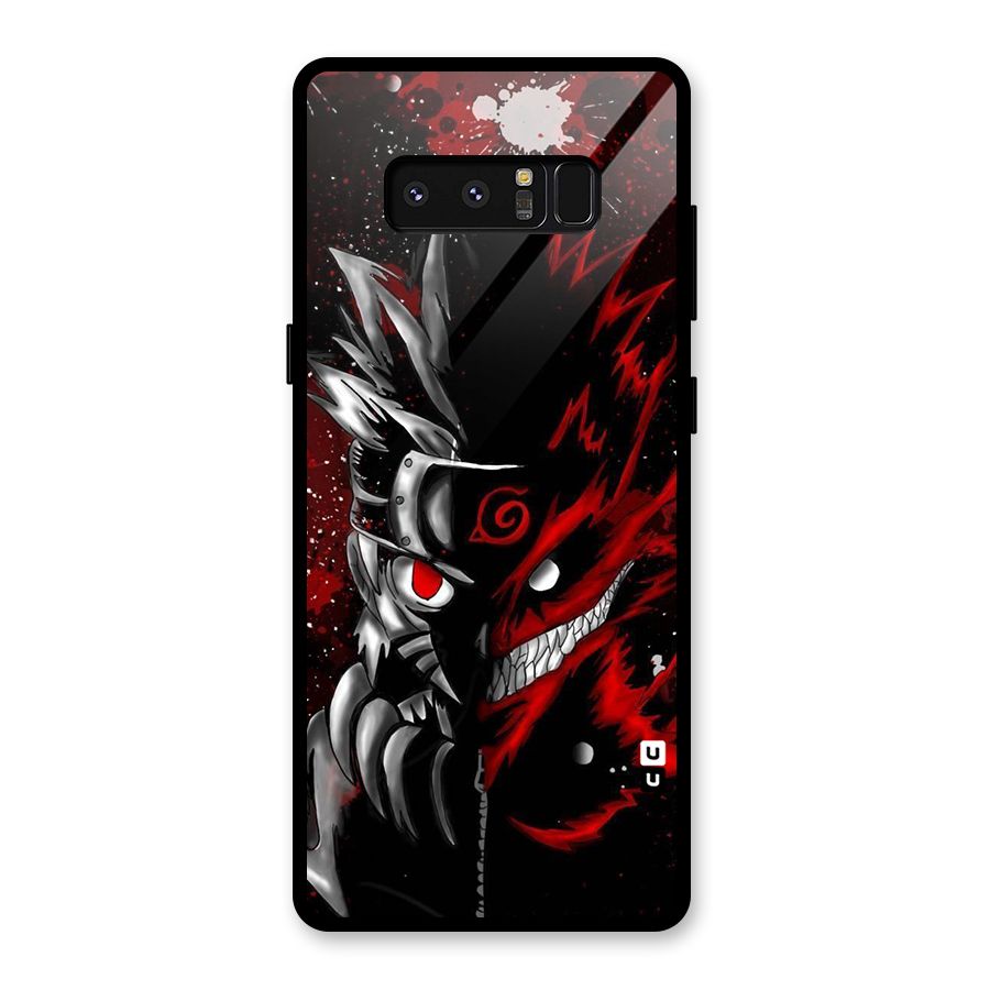 Two Face Naruto Glass Back Case for Galaxy Note 8
