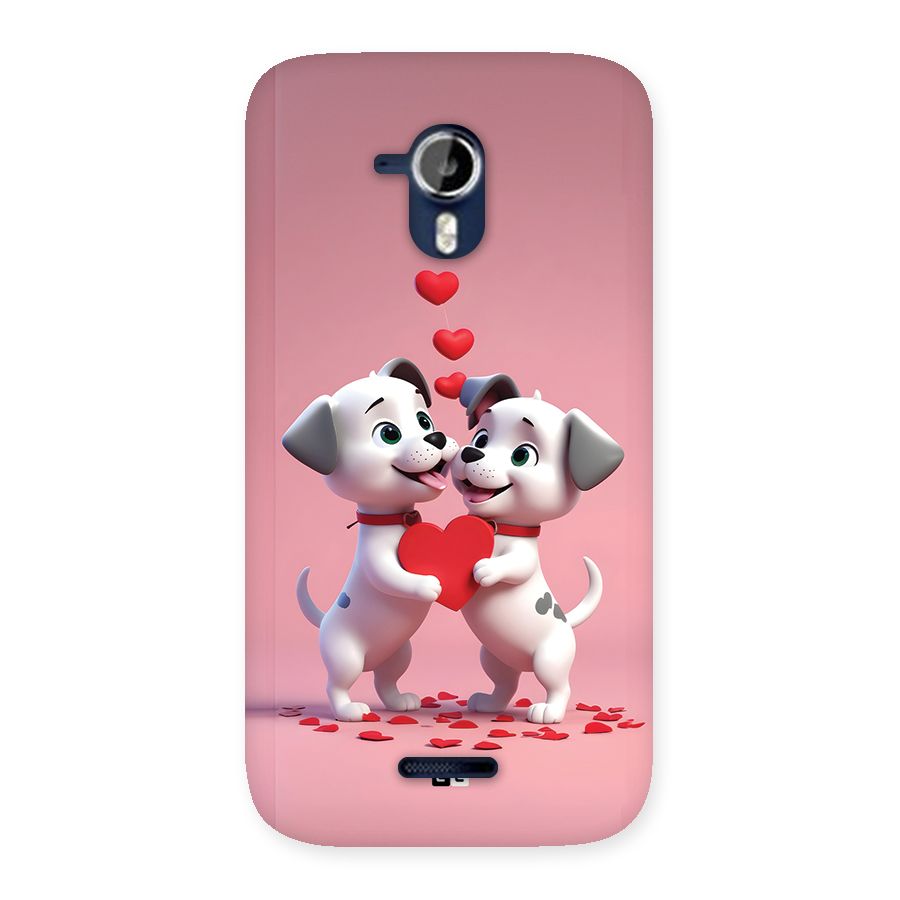 Two Puppies Together Back Case for Canvas Magnus A117