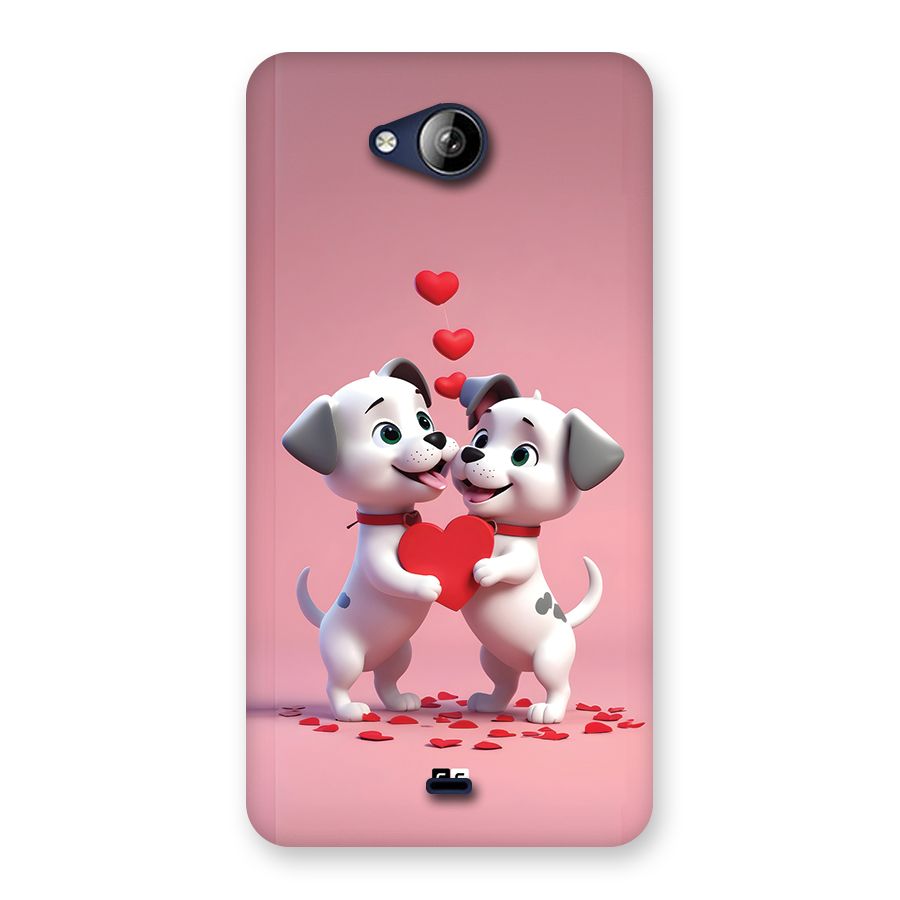 Two Puppies Together Back Case for Canvas Play Q355