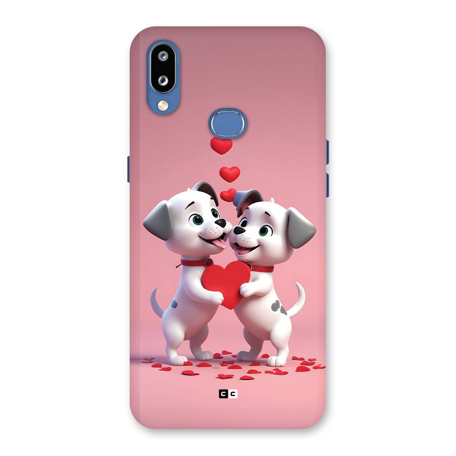 Two Puppies Together Back Case for Galaxy M01s