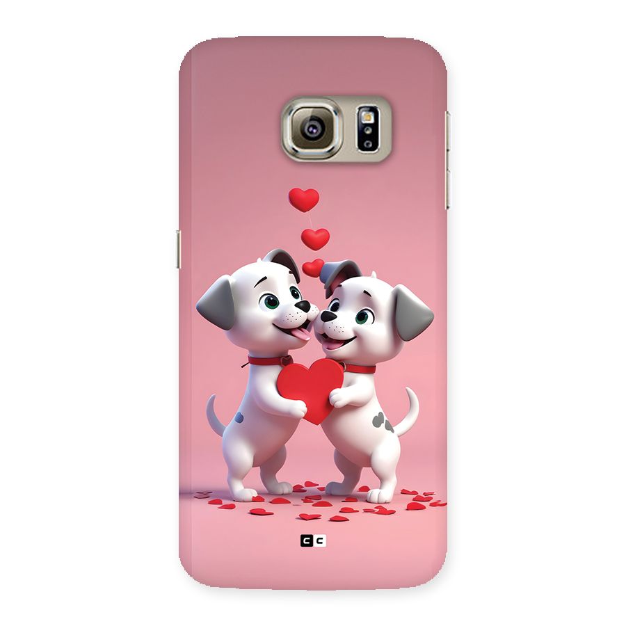Two Puppies Together Back Case for Galaxy S6 edge