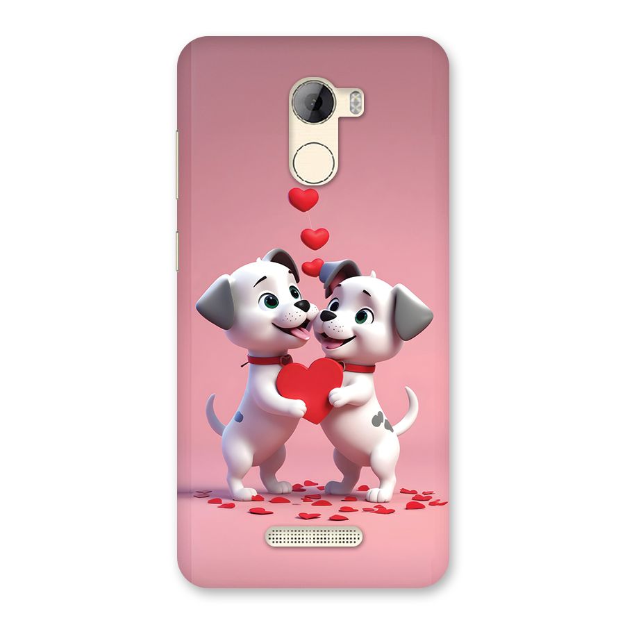 Two Puppies Together Back Case for Gionee A1 LIte