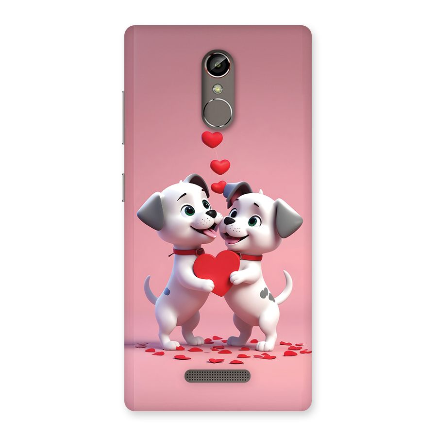 Two Puppies Together Back Case for Gionee S6s