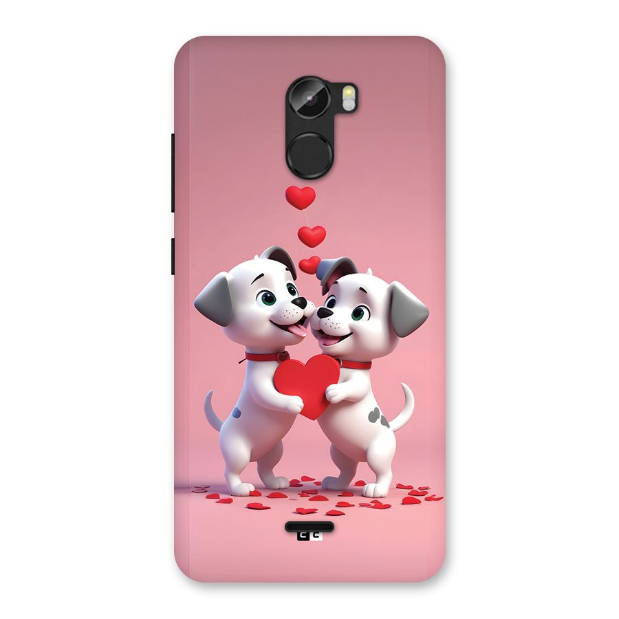 Two Puppies Together Back Case for Gionee X1